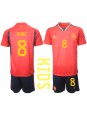 Spanien Koke #8 Replika Hemmakläder Barn VM 2022 Kortärmad (+ byxor)